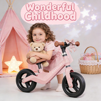 Vélo d'équilibre pour bébé 8 pouces, vélo à pousser avec siège et guidon réglables, vélo d'apprentissage pour tout-petits, cadeau de Noël