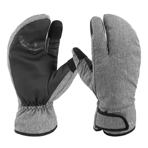 Guantes de snowboard de tela suave y cómodos de alta calidad, precio bajo, ligeros, para hombres y mujeres, proveedor de manoplas de esquí