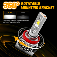 Bombilla LED T2 de 170W para Faros Delanteros de Coche, Doble Tubo de Cobre, Alta Potencia, Canbus, 12V 24V, Luces para Camión, CSP 4070, Precio de Fábrica, H4 H7 H11