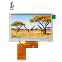 Panel de Pantalla LCD Gráfica TFT IPS BOE de 4.3 Pulgadas, Resolución 480x272, RGB 40PIN LVDS I2C, Retroiluminación LED, Brillo de 250 Nits, ILI6485