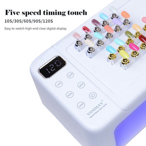 VINIMAY-Lampe <span class=keywords><strong>de</strong></span> table à cinq vitesses tactile, grande capacité et espace, 2 en 1, LED UV, avec adaptateur secteur - Product Image 3