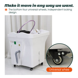 High Quality White <b>Portable</b> Shampoo Basin Barber Shop Movable Shampoo Sink Head Spa Equipment - Product Image 6