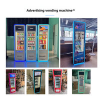 Promo Baru Mesin Penjual Otomatis Snack & Minuman Combo Kecil untuk Luar Ruangan, Bahan Stainless Steel, Manajemen Berbasis Cloud, Operasi 24 Jam