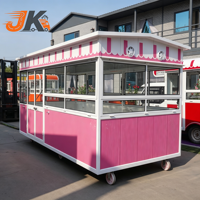 Carrito de Comida Móvil de Acero Inoxidable con Ruedas para Servicio de Comida Rápida
