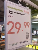 Étiquettes de prix en plastique transparent A4 et A3 pour supermarché avec boîte de présentation et cadre en papier imprimé - Options multicolores