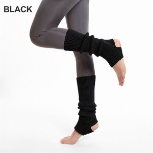 Chaussettes de yoga pour femmes, blanches, amincissantes, sans pieds, protectrices des jambes, antibactériennes, en fibre acrylique, sans couture, pour la danse - Product Image 5