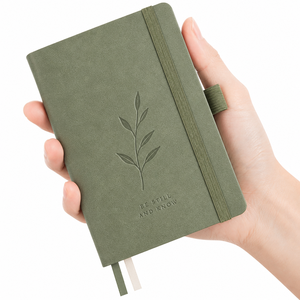 Carnet à couverture rigide personnalisé de qualité supérieure avec porte-stylo, journal quotidien en cuir et tissu, planificateur personnalisé OEM pour le bureau, l'école ou comme cadeau - Product Image 1