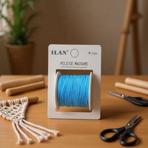 Corda per Macramè ILAN 1mm Blu 100M Circa per Lavori Artigianali - Product Image 1