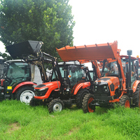 50hp 75HP EPA 4x4 petit nouveau tracteur avec chargeur frontal pelle rétrocaveuse tondeuse à gazon tracteurs camions Agriculture Mini tracteur agricole