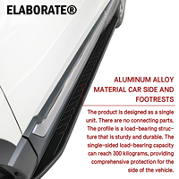 Marchepied latéral en alliage d'aluminium pour voiture, stable et robuste, anti-collision et anti-dérapant, super résistant à la charge