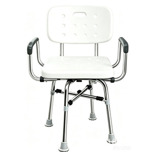 Chaise de douche Wing Music pivotante à 360° en alliage d'aluminium, capacité de charge de 300 kg, pour personnes âgées, femmes enceintes, sécurité dans la salle de bain - Product Image 1