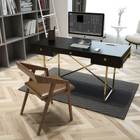 Bureau d'étude simple à la maison simple bureau et chaise bureau moderne bureau d'ordinateur avec combinaison de tiroir vente en gros