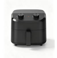 ANBOLIFE Friteuse à air Force 360 avec écran numérique et 12 préréglages, rôtir, cuire, griller, déshydrater, accessoires lavables au lave-vaisselle, noir