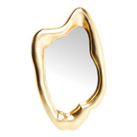 Miroir décoratif géométrique doré de haute qualité 90x60 cm, pour chambre à coucher, maquillage, décoration intérieure, cadre artistique, hôtel, moderne, dropshipping DDP