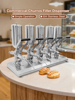 Distributeur de garniture multi-usages pour churros et donuts, idéal pour restaurants, boulangeries, crème, fruits, fraises, garniture de churros espagnols et confiture