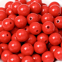 Perles rondes en acrylique de 20 mm pour la fabrication de bijoux en vrac DIY