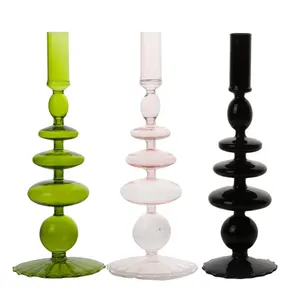 Hot sale 2021 new style cheap glass candle holder home decoration candle