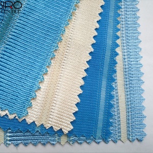 Rèm Xe Buýt Nhiều Màu Dệt Kim Thiết Kế Sọc 100% Polyester Được Xử Lý Chi Phí Thấp Màu Be - Product Image 5