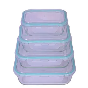 New style 12 pieces glass meal prep food storage container - kitchen utensils 10 set classic oven microwave safe factory