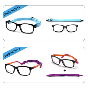 キッズメガネデュアルカラーハイクラシックチャイルドメガネフレームフレキシブルtr90メガネ近視光学メガネ眼鏡フレーム - Product Image 6