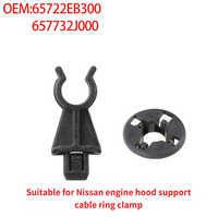Support de Capot de Voiture Universel Antidérapant en Nylon Plastique Noir pour Tige de Soutien du Capot