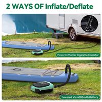 Pompe à air électrique sans fil portable rechargeable 4000 mAh pour planche à pagaie gonflable, plateforme flottante, SUP