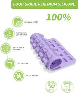 Moules à gâteaux en silicone sans BPA de qualité alimentaire et moules à bonbons Moules à ours en silicone pour le chocolat - Product Image 3