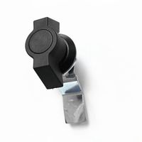 Serrure à came électronique réglable MS748 à quart de tour avec finition zinguée, 2 clés, entraxe 60 mm pour armoires