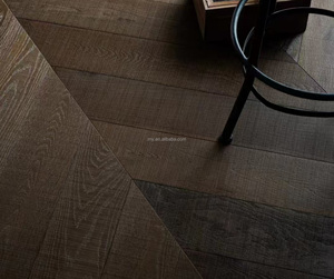 Parquet moderne de luxe pour hôtel Parquet en chêne brun Design à chevrons en arête de poisson Bois d'ingénierie en chêne blanc Teinté réactif élégant - Product Image 5