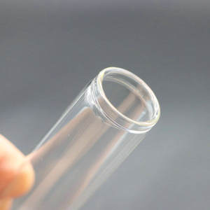 Tube cylindrique en verre borosilicate en gros avec <span class=keywords><strong>bouchon</strong></span> en liège, surface sérigraphiée pour les évents de bouteilles en verre - Product Image 5