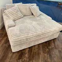 Canapé-lit simple pliable moderne nordique avec tissu amovible lavable, éponge haute densité, design modulaire extensible