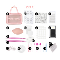 Kit d'exercices de pratique pour extensions de faux cils, 10 pièces, ensemble de pratique, avec tête de Mannequin, maquillage, avec étiquette privée