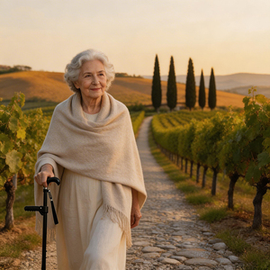 Bastone da Passeggio JINDA in Fibra di Carbonio Regolabile con Maniglia di Supporto, Leggero, Base Antiscivolo, Supporta fino a 100kg - Product Image 3