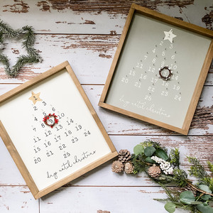 JUNJI <span class=keywords><strong>Giorni</strong></span> Fino A Quando Di Legno Di <span class=keywords><strong>Natale</strong></span> Feltro Avvento Calendario Conto Alla Rovescia Segno Di <span class=keywords><strong>Natale</strong></span> In Legno In Bianco Decor Accedi - Product Image 3