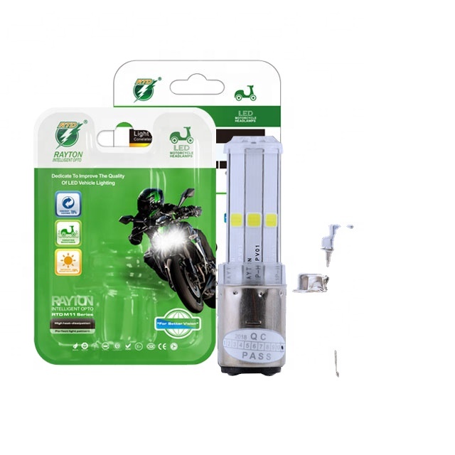 Универсальная мотоциклетная лампа RTD M11P H4 BA20D 5 Вт 700 лм с высоким и низким лучом
