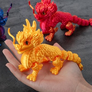Handmade <span class=keywords><strong>3D</strong></span> Kirin In Ấn Internet Màu Đỏ Mô Phỏng Mô Hình Sáng Tạo Di Chuyển Trẻ Em Của Đồ Chơi Cho Bé Trai ABS Trang Trí Gian Hàng Vụ Nổ - Product Image 4