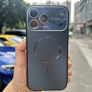 Coques de téléphone portable en verre magnétique à finition mate AG <span class=keywords><strong>pour</strong></span> <span class=keywords><strong>iPhone</strong></span> 17 16 15 <span class=keywords><strong>14</strong></span> <span class=keywords><strong>Pro</strong></span> <span class=keywords><strong>Max</strong></span>, protection antichoc <span class=keywords><strong>pour</strong></span> l'appareil photo arrière, <span class=keywords><strong>coque</strong></span> de protection - Product Image 4