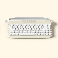 Teclado Inalámbrico Privado Mold B307 Actto BT 5.2 con Cable USB Tipo C, 68 Teclas, Diseño Retro de Máquina de Escribir, Membrana, Certificaciones KC, CE, RoHS, FCC, TELEC