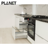 Armário de luxo moderno, placa lateral para cozinha à prova d'água pvc para armário de cozinha, vietnã