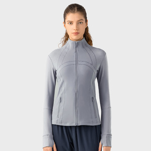 New Chất Lượng Cao Thoáng Khí Tập Thể Dục Camo Áo Khoác Của Phụ Nữ Phòng Tập Thể Dục Áo Khoác Với Ngón Tay Lỗ - Product Image 3