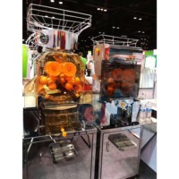 Extracteur de jus industriel automatique en acier inoxydable pour supermarchés, machine à jus d'orange électrique