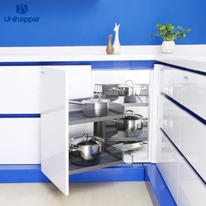 Unihopper <strong>Kitchen</strong> Cabinet <strong>Storage</strong> Soft Closing Sliding <strong>Pull</strong> <strong>Out</strong> Glass Magic <strong>Corner</strong> - Product Image 5