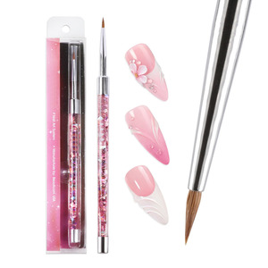 3D Kolinsky Acrylic Nail Art Sculpture Brush with Metal Non-Slip Grip Handle for Manicures 3D Nail Art Flower Designs - Product Image 4