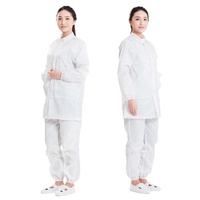 Uniformes pour les travailleurs des usines alimentaires, vêtements en polyester ESD, blouse de laboratoire, vêtements antistatiques, blouse de laboratoire ESD