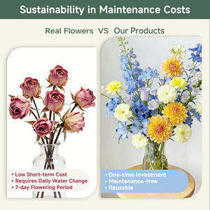 Flores Artificiales Coloridas con Tallos para Floristerías y Proyectos de Manualidades, Orquídea Phalaenopsis Artificial - Product Image 2