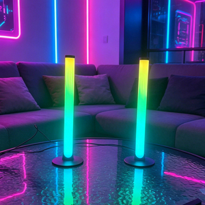 Luce Ambientale RGB Sincronizzata con la <span class=keywords><strong>Musica</strong></span>, Barra LED Intelligente a 360 Gradi, Design Moderno USB, Luci Ritmiche per Sala Giochi - Product Image 4