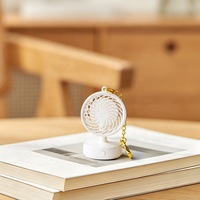 Nouveauté : Mini ventilateur de table portable USB en plastique avec logo personnalisé, rechargeable pour voyage et extérieur