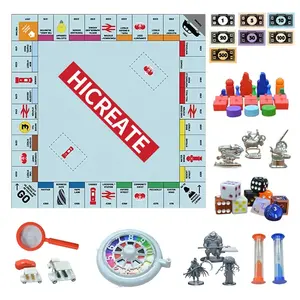 Monopoli Juegos de mesa Diseño personalizado Plástico Miniatura Token Fabricantes Proveedor