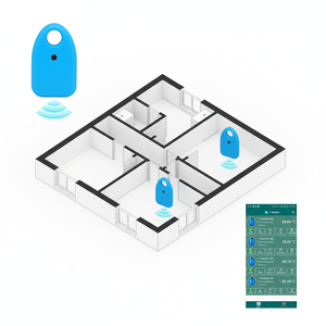 ワイヤレス Wifi インテリジェント温度および湿度コレクター センサー 冷凍庫温度計 冷蔵庫レコーダー - Product Image 1