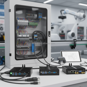 Mini PC Intel Celeron J1900 không quạt máy tính nhúng 2rj45 2 cổng RS232 RS485 DDR3 Bộ nhớ khởi động kép SSD/HDD của domify IS02 - Product Image 3